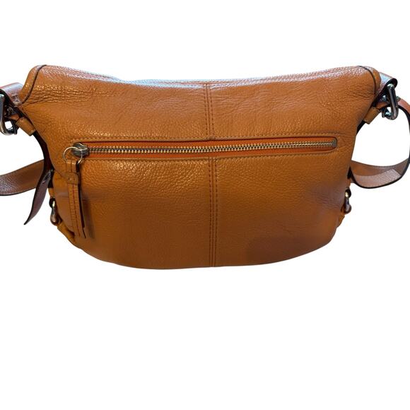 Coach Legacy Leather Saddle Crossbody Bag – Orange / Tan, Style F15170 - Picture 4 of 16